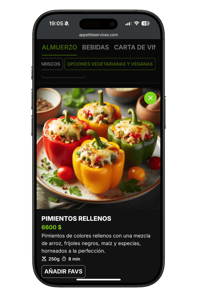 View the Menu in Enlarged Format